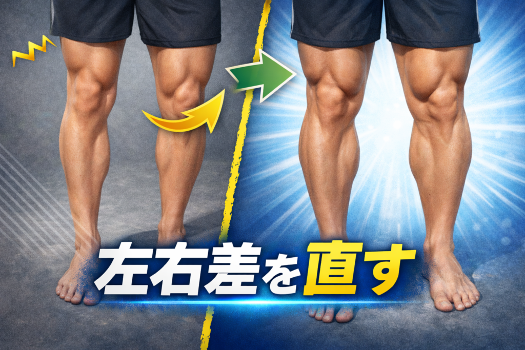 足の左右差を直すポイント