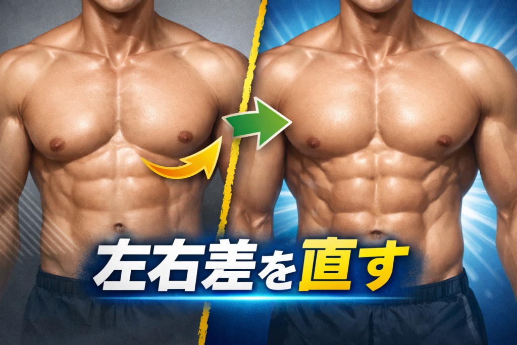 胸の左右差を直すポイント
